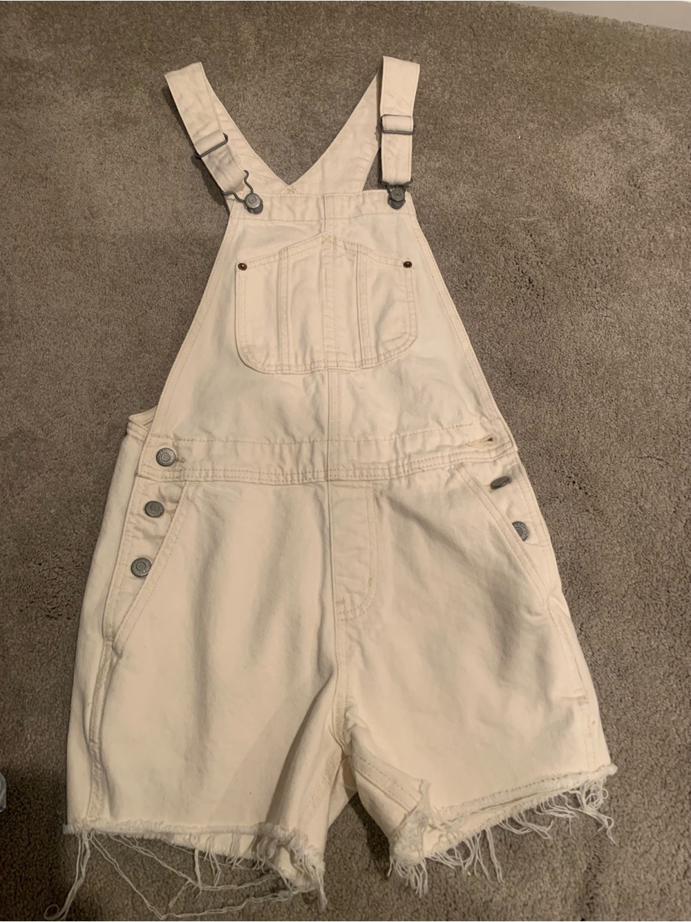 2 Short Denim Overalls - Casual Women's Shorts Overall